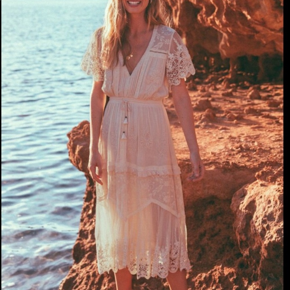 spell and the gypsy maggie embroidered midi